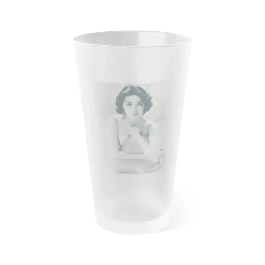 Barbara Rush #159 (Vintage Female Icon) Frosted Pint Glass 16oz 16oz Frosted - Go Mug Yourself