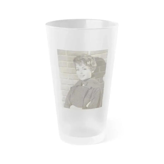 Barbara Rush #163 (Vintage Female Icon) Frosted Pint Glass 16oz 16oz Frosted - Go Mug Yourself