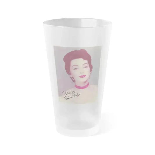 Barbara Rush #17 (Vintage Female Icon) Frosted Pint Glass 16oz 16oz Frosted - Go Mug Yourself