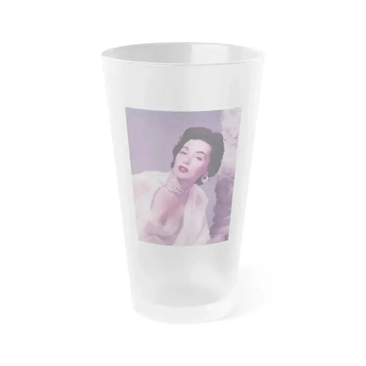 Barbara Rush #180 (Vintage Female Icon) Frosted Pint Glass 16oz 16oz Frosted - Go Mug Yourself