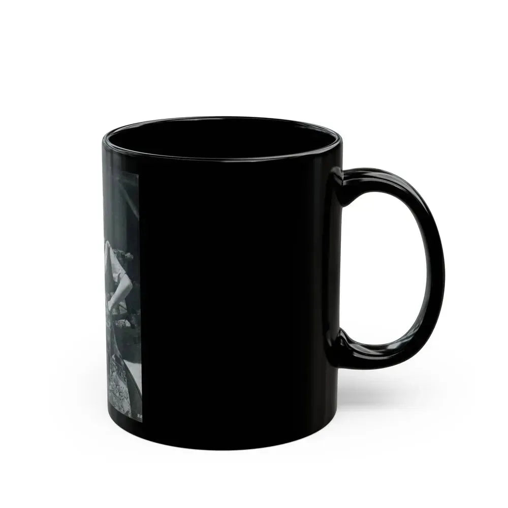 Barbara Rush #198 (Vintage Female Icon) Black Coffee Mug - Go Mug Yourself