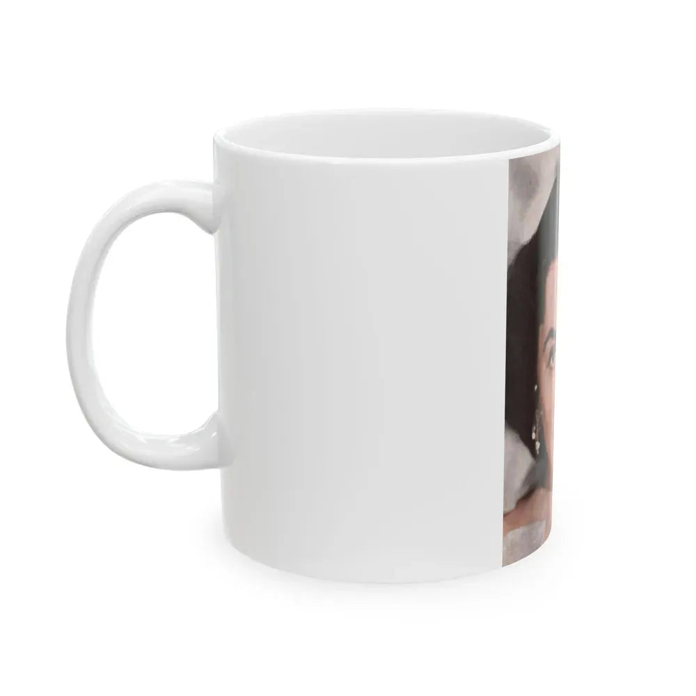 Barbara Rush #225 - Mag. Cover (Vintage Female Icon) White Coffee Mug - Go Mug Yourself