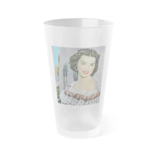 Barbara Rush #226 (Vintage Female Icon) Frosted Pint Glass 16oz 16oz Frosted - Go Mug Yourself