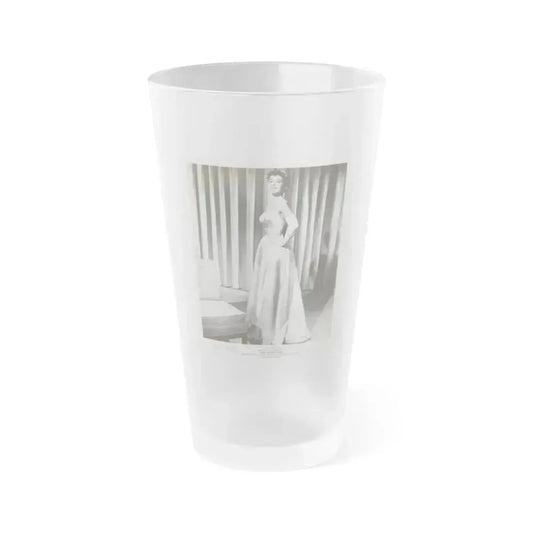 Barbara Rush #235 (Vintage Female Icon) Frosted Pint Glass 16oz 16oz Frosted - Go Mug Yourself
