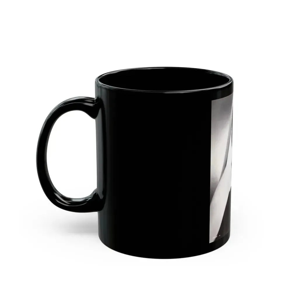 Barbara Rush #24 - Vintage 7x9 B&W Head & Shoulder Upper Body Glamour Photo from 2-19-59 (Vintage Female Icon) Black Coffee Mug - Go Mug Yourself