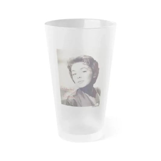 Barbara Rush #246 (Vintage Female Icon) Frosted Pint Glass 16oz 16oz Frosted - Go Mug Yourself