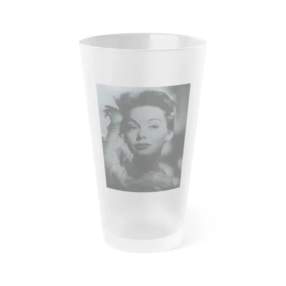 Barbara Rush #256 (Vintage Female Icon) Frosted Pint Glass 16oz 16oz Frosted - Go Mug Yourself