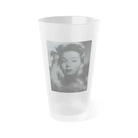 Barbara Rush #256 (Vintage Female Icon) Frosted Pint Glass 16oz 16oz Frosted - Go Mug Yourself