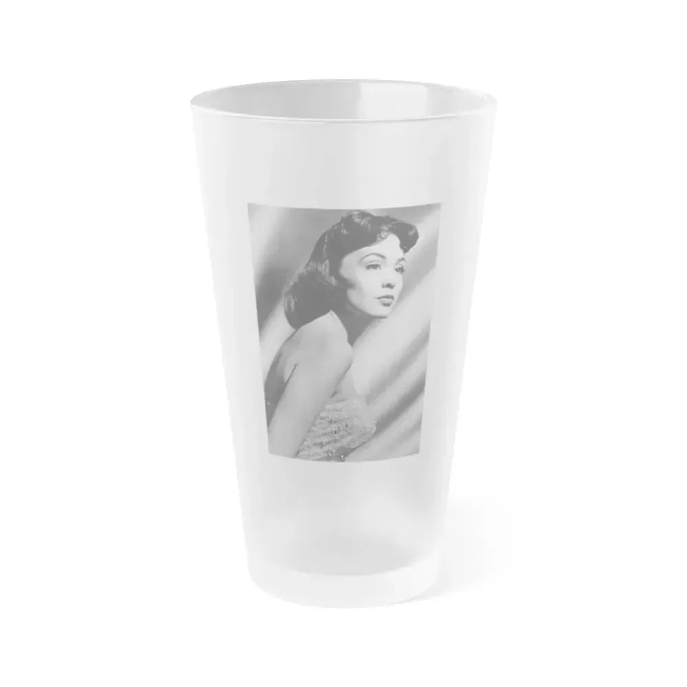 Barbara Rush #258 (Vintage Female Icon) Frosted Pint Glass 16oz 16oz Frosted - Go Mug Yourself