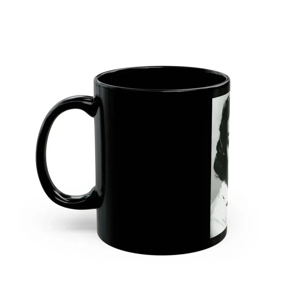 Barbara Rush #259 (Vintage Female Icon) Black Coffee Mug - Go Mug Yourself