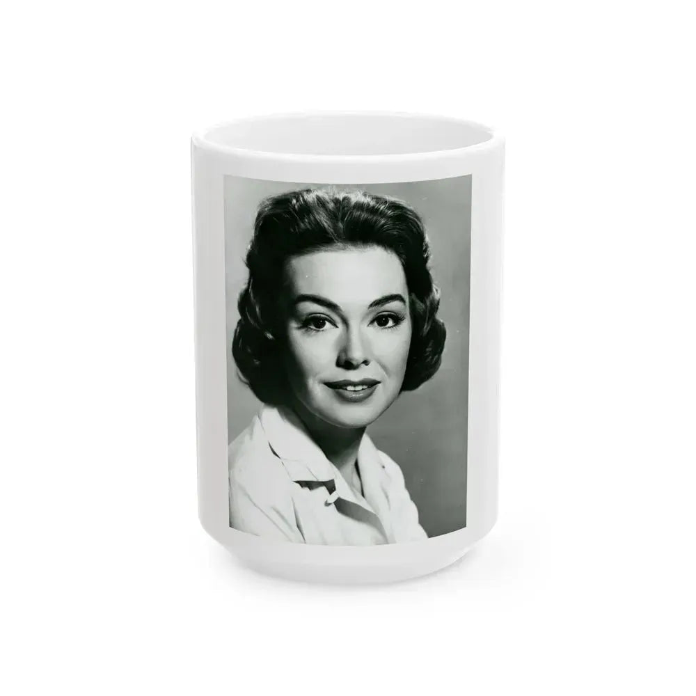 Barbara Rush #259 (Vintage Female Icon) White Coffee Mug 15oz - Go Mug Yourself