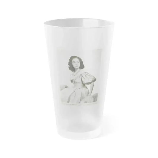 Barbara Rush #34 (Vintage Female Icon) Frosted Pint Glass 16oz 16oz Frosted - Go Mug Yourself
