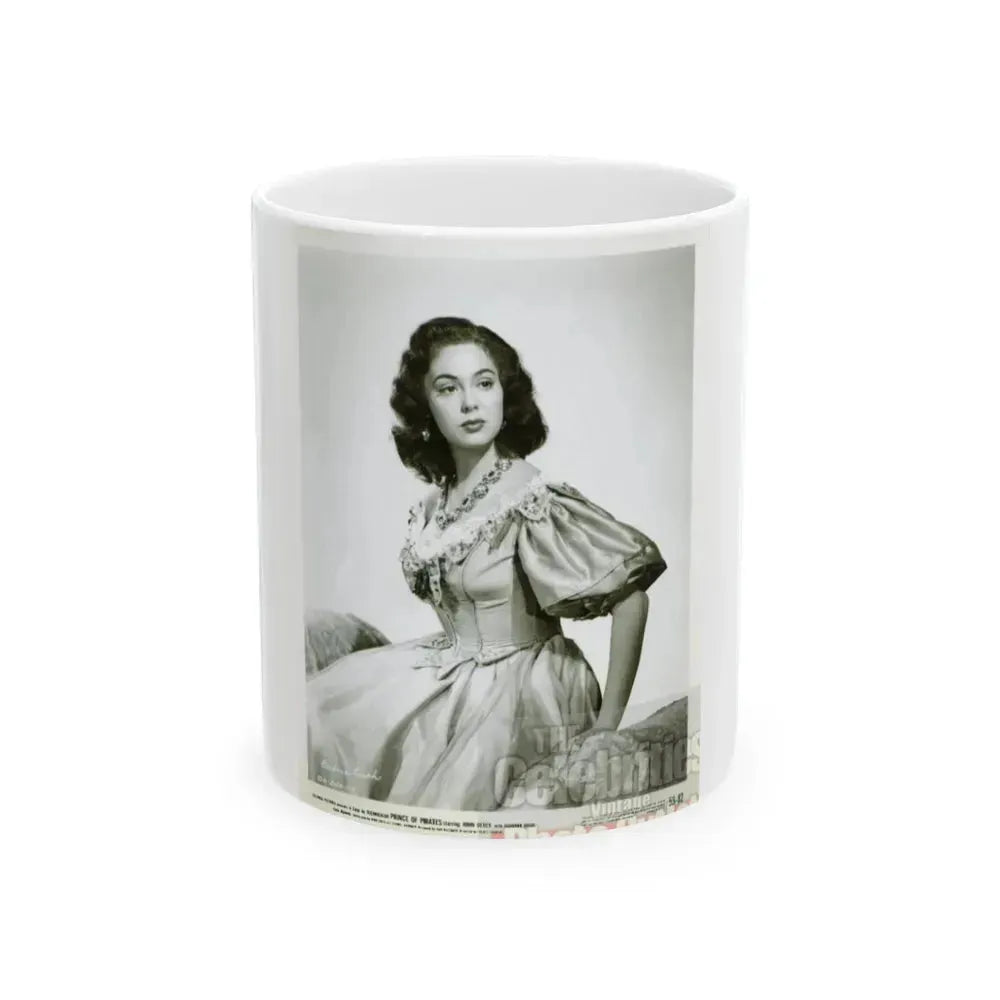 Barbara Rush #34 (Vintage Female Icon) White Coffee Mug 11oz - Go Mug Yourself