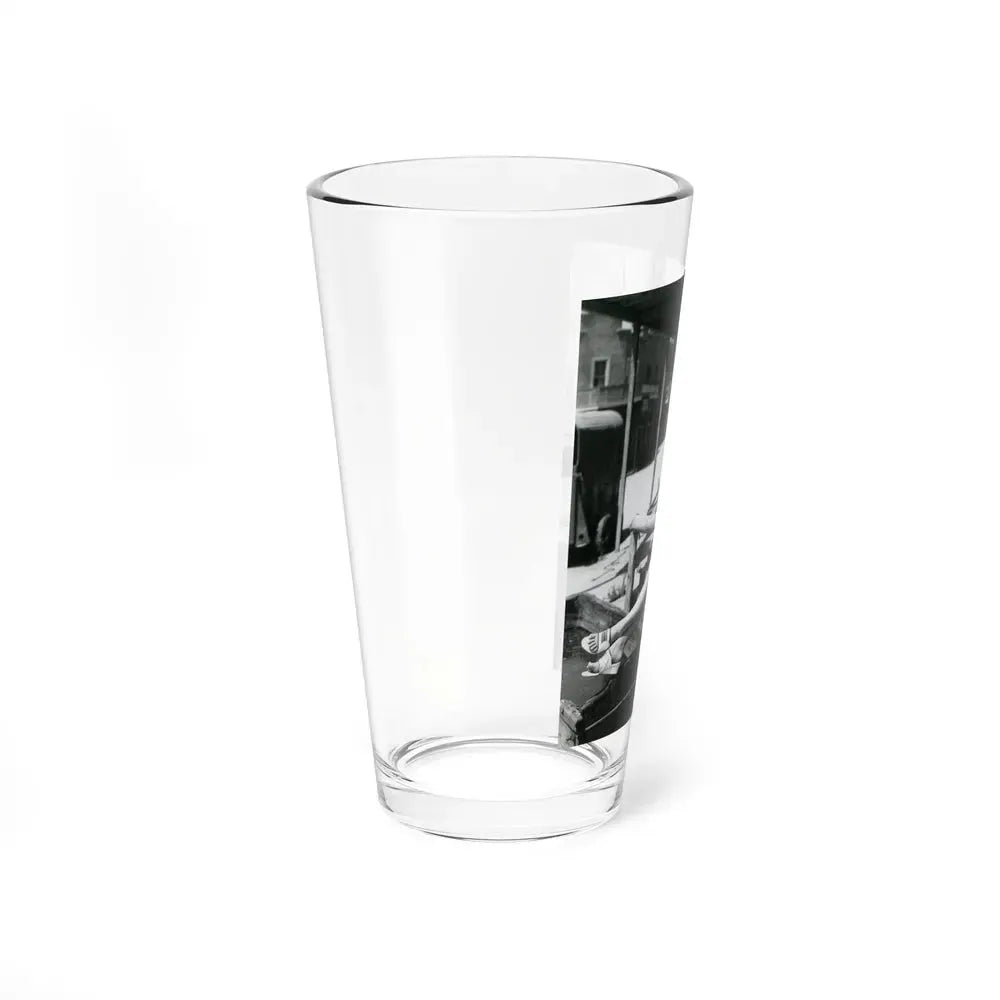 Barbara Rush #39 - 8x10 Vintage Full Body B&W Pin-Up Photo in Shorts from 1955 (Vintage Female Icon) Pint Glass 16oz - Go Mug Yourself