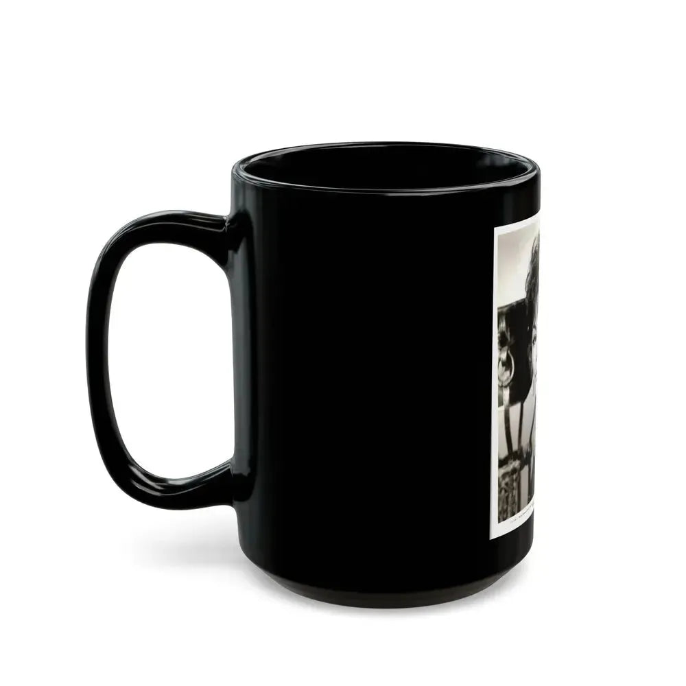 Barbara Rush #44 (Vintage Female Icon) Black Coffee Mug - Go Mug Yourself