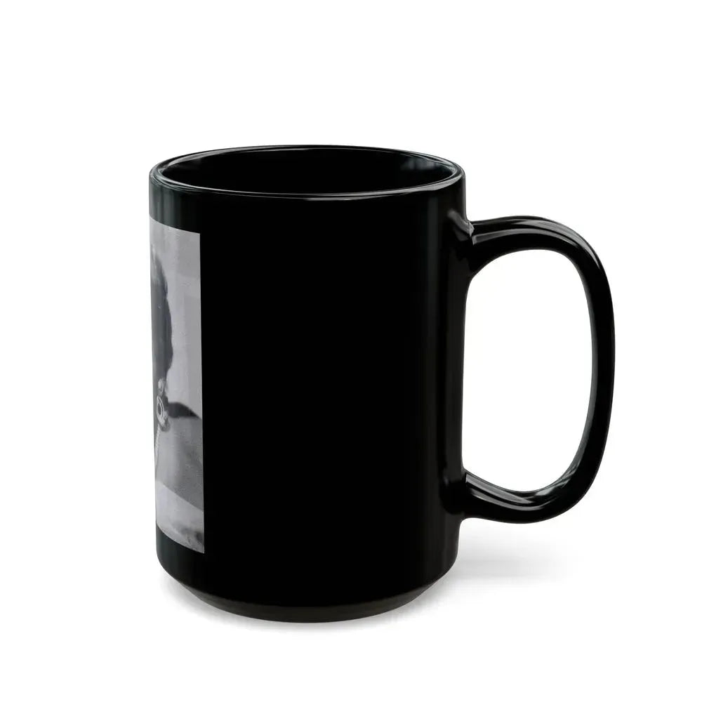 Barbara Rush #55 (Vintage Female Icon) Black Coffee Mug - Go Mug Yourself