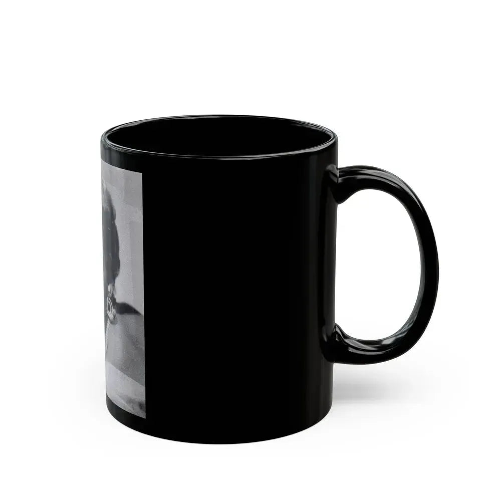 Barbara Rush #55 (Vintage Female Icon) Black Coffee Mug - Go Mug Yourself
