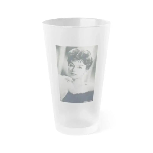 Barbara Rush #62 (Vintage Female Icon) Frosted Pint Glass 16oz 16oz Frosted - Go Mug Yourself