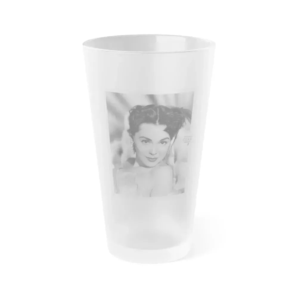 Barbara Rush #63 (Vintage Female Icon) Frosted Pint Glass 16oz 16oz Frosted - Go Mug Yourself