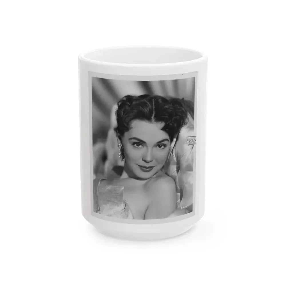 Barbara Rush #63 (Vintage Female Icon) White Coffee Mug 15oz - Go Mug Yourself