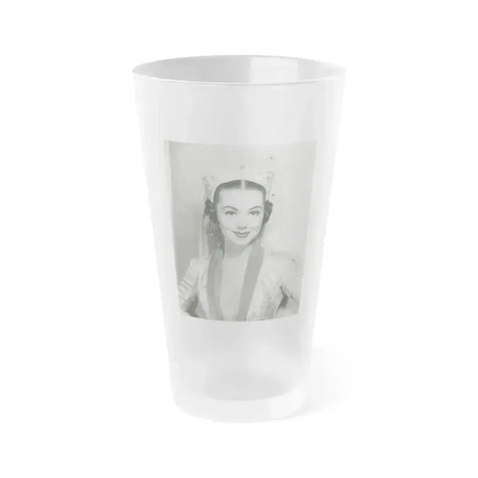Barbara Rush #71 (Vintage Female Icon) Frosted Pint Glass 16oz 16oz Frosted - Go Mug Yourself