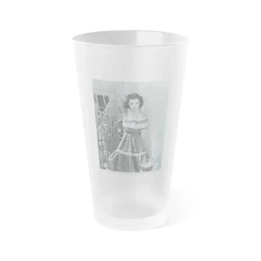 Barbara Rush #93 (Vintage Female Icon) Frosted Pint Glass 16oz 16oz Frosted - Go Mug Yourself