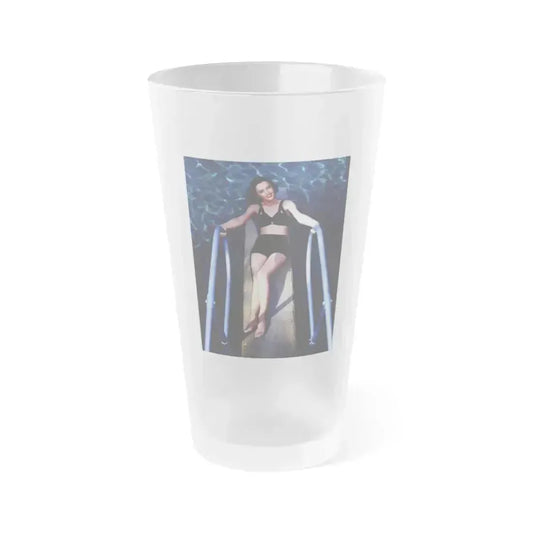 Barbara Stanwyck #134 (Vintage Female Icon) Frosted Pint Glass 16oz 16oz Frosted - Go Mug Yourself