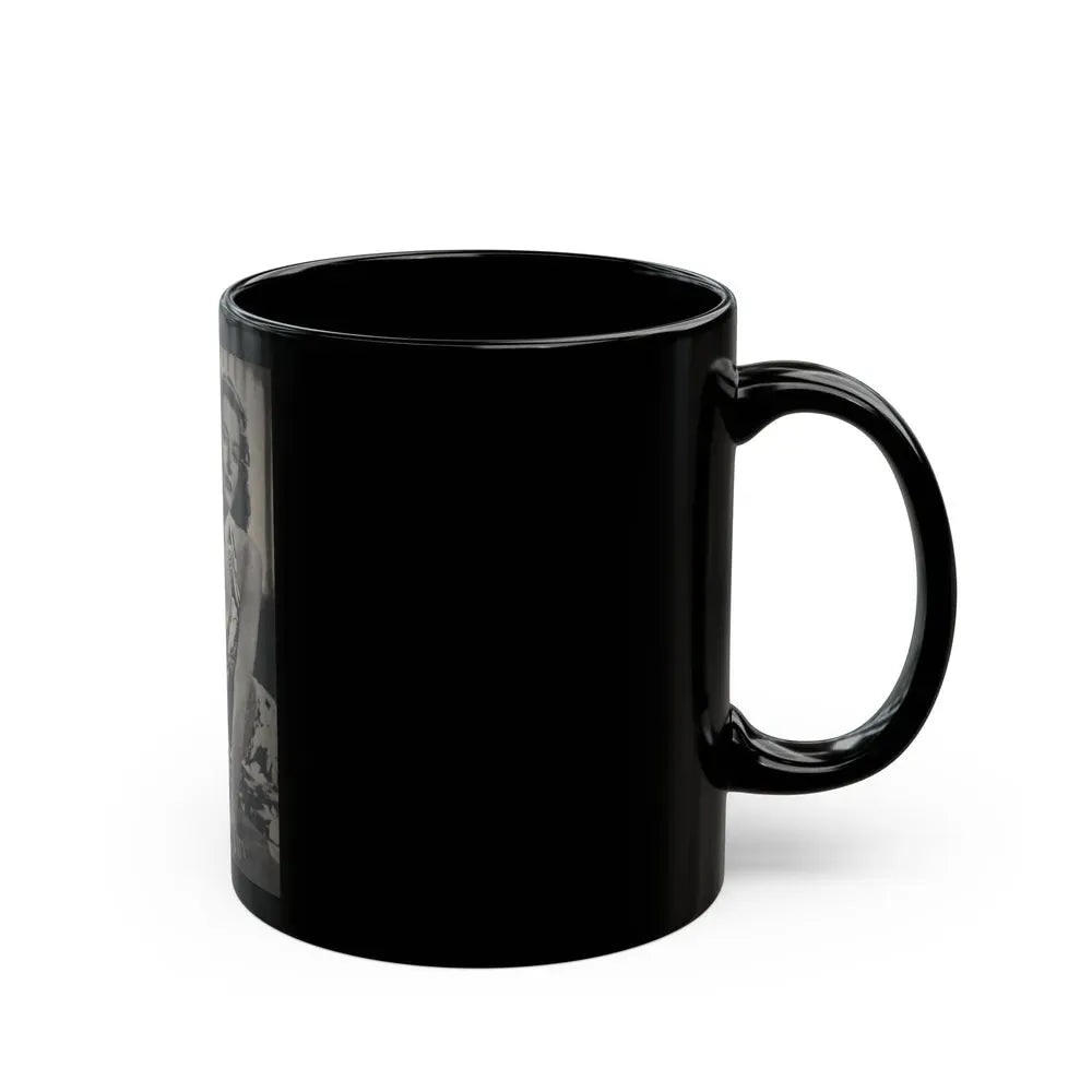 Barbara Stanwyck #162 - Physical Culture Pocket Mag. '46 - 1 B&W Photo (Vintage Female Icon) Black Coffee Mug - Go Mug Yourself