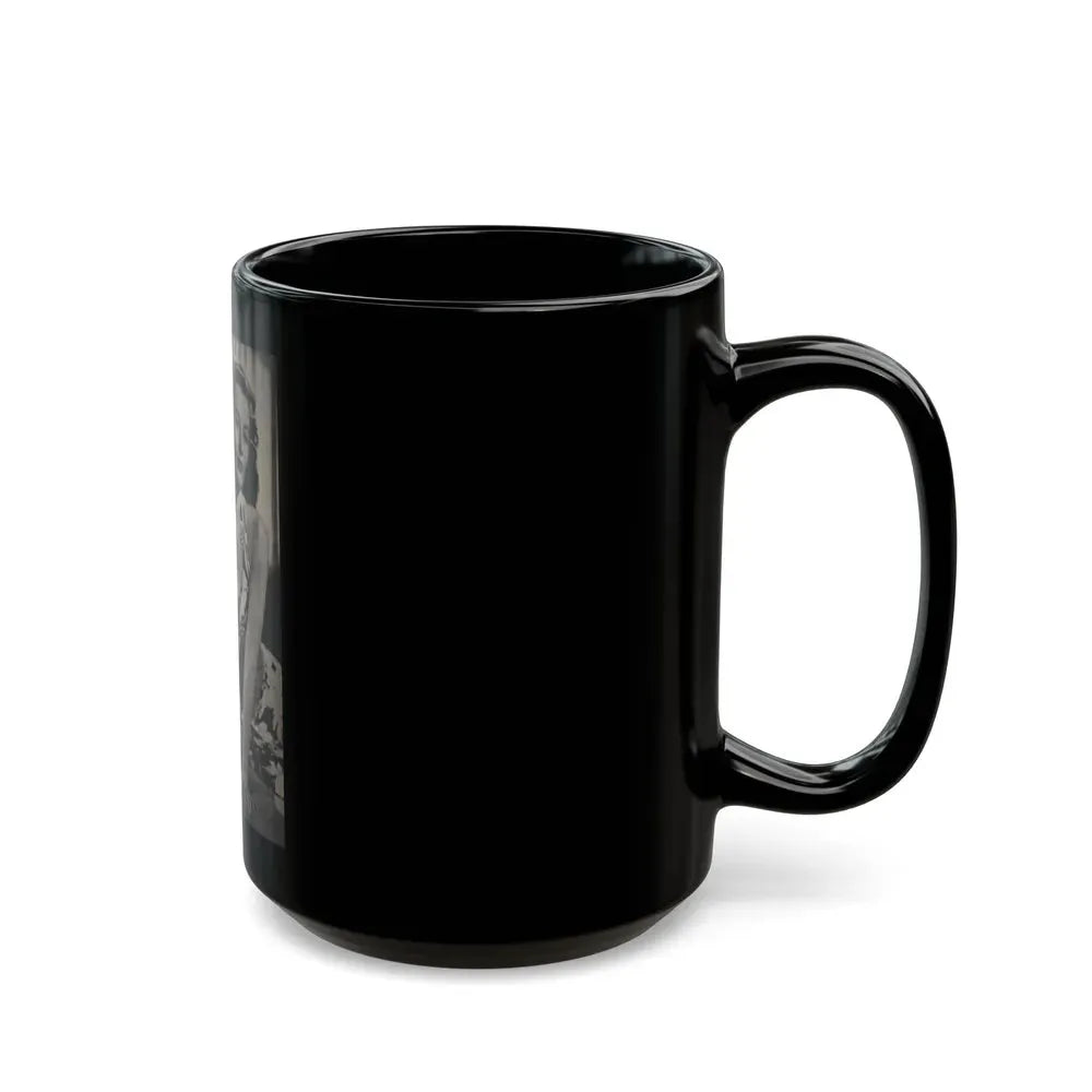 Barbara Stanwyck #162 - Physical Culture Pocket Mag. '46 - 1 B&W Photo (Vintage Female Icon) Black Coffee Mug - Go Mug Yourself