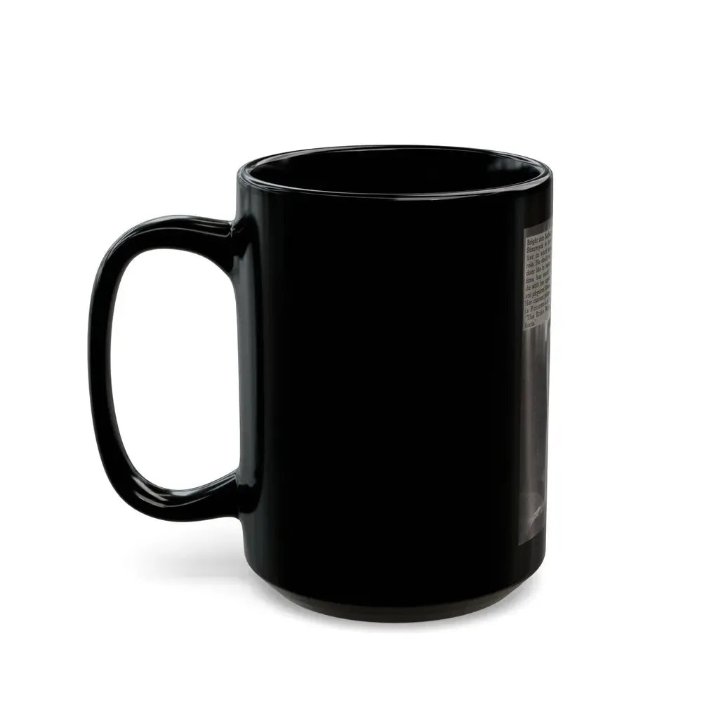 Barbara Stanwyck #162 - Physical Culture Pocket Mag. '46 - 1 B&W Photo (Vintage Female Icon) Black Coffee Mug - Go Mug Yourself