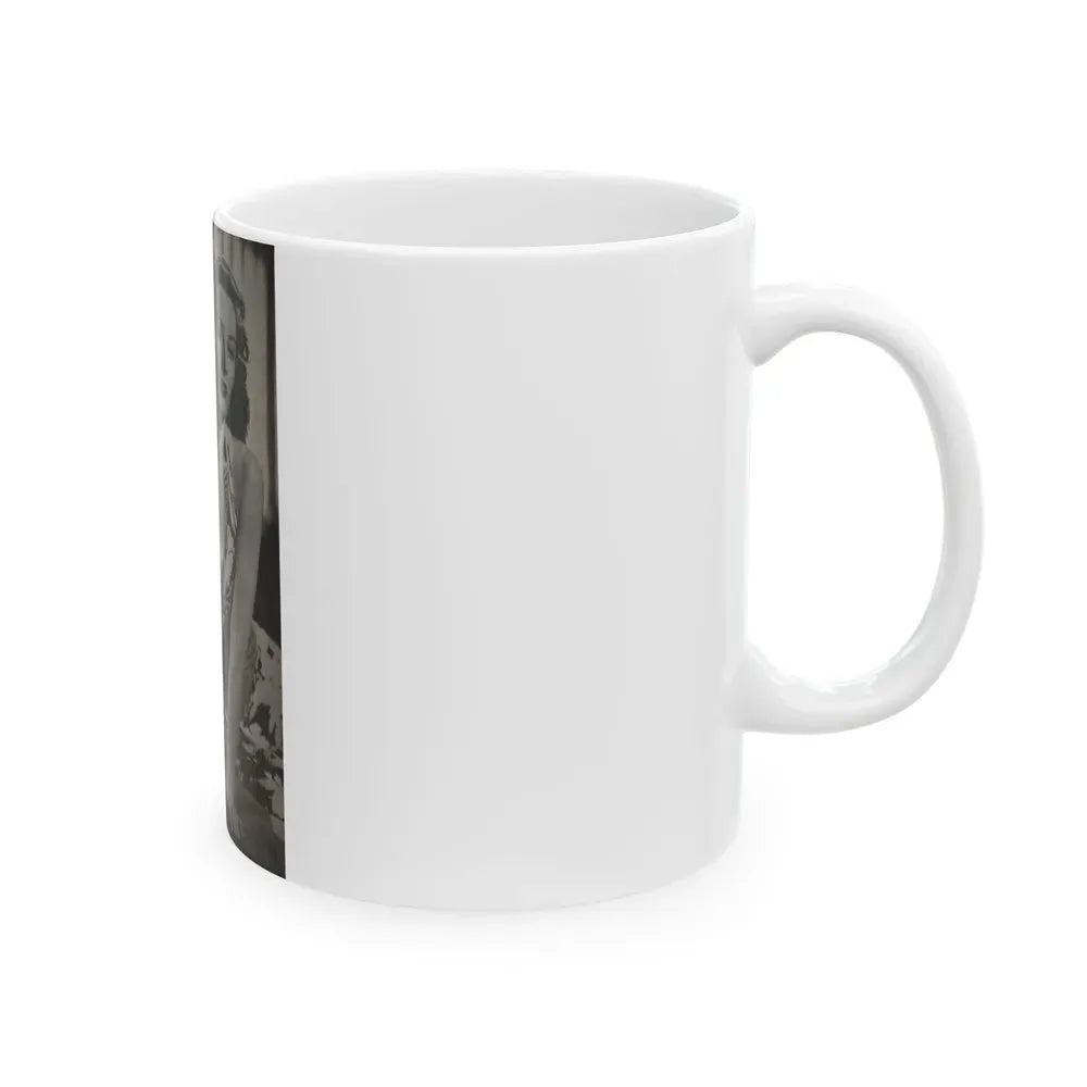 Barbara Stanwyck #162 - Physical Culture Pocket Mag. '46 - 1 B&W Photo (Vintage Female Icon) White Coffee Mug - Go Mug Yourself