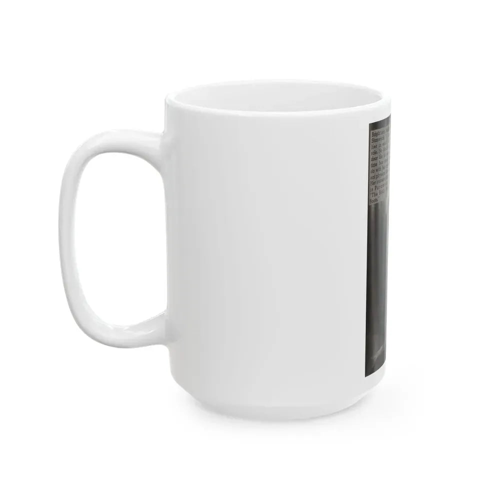 Barbara Stanwyck #162 - Physical Culture Pocket Mag. '46 - 1 B&W Photo (Vintage Female Icon) White Coffee Mug - Go Mug Yourself