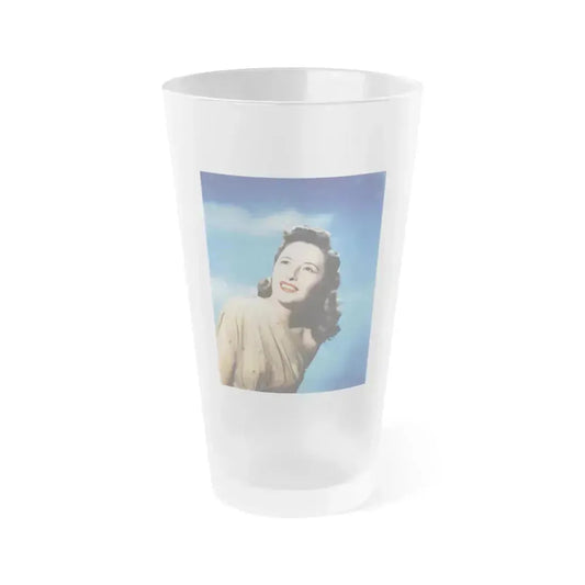 Barbara Stanwyck #180 (Vintage Female Icon) Frosted Pint Glass 16oz 16oz Frosted - Go Mug Yourself