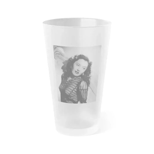 Barbara Stanwyck #183 (Vintage Female Icon) Frosted Pint Glass 16oz 16oz Frosted - Go Mug Yourself