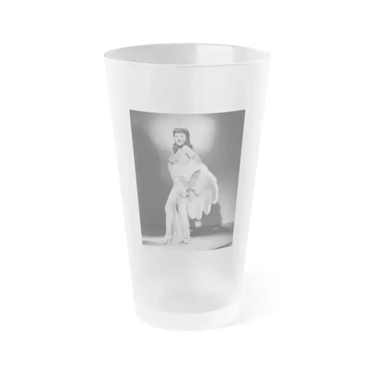 Barbara Stanwyck #190 (Vintage Female Icon) Frosted Pint Glass 16oz 16oz Frosted - Go Mug Yourself