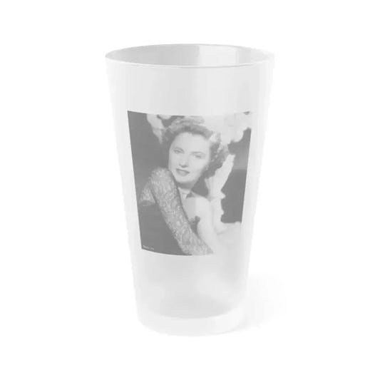 Barbara Stanwyck #206 (Vintage Female Icon) Frosted Pint Glass 16oz 16oz Frosted - Go Mug Yourself