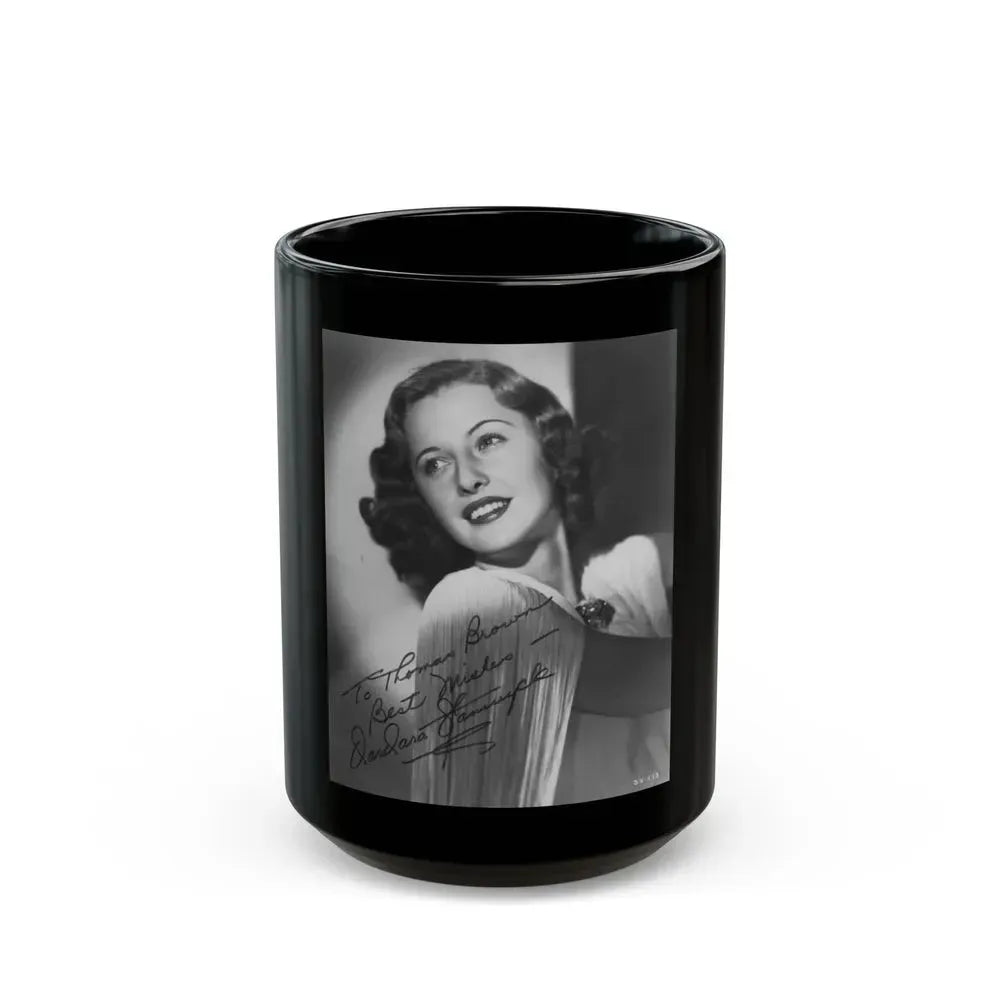 Barbara Stanwyck #208 (Vintage Female Icon) Black Coffee Mug 15oz - Go Mug Yourself