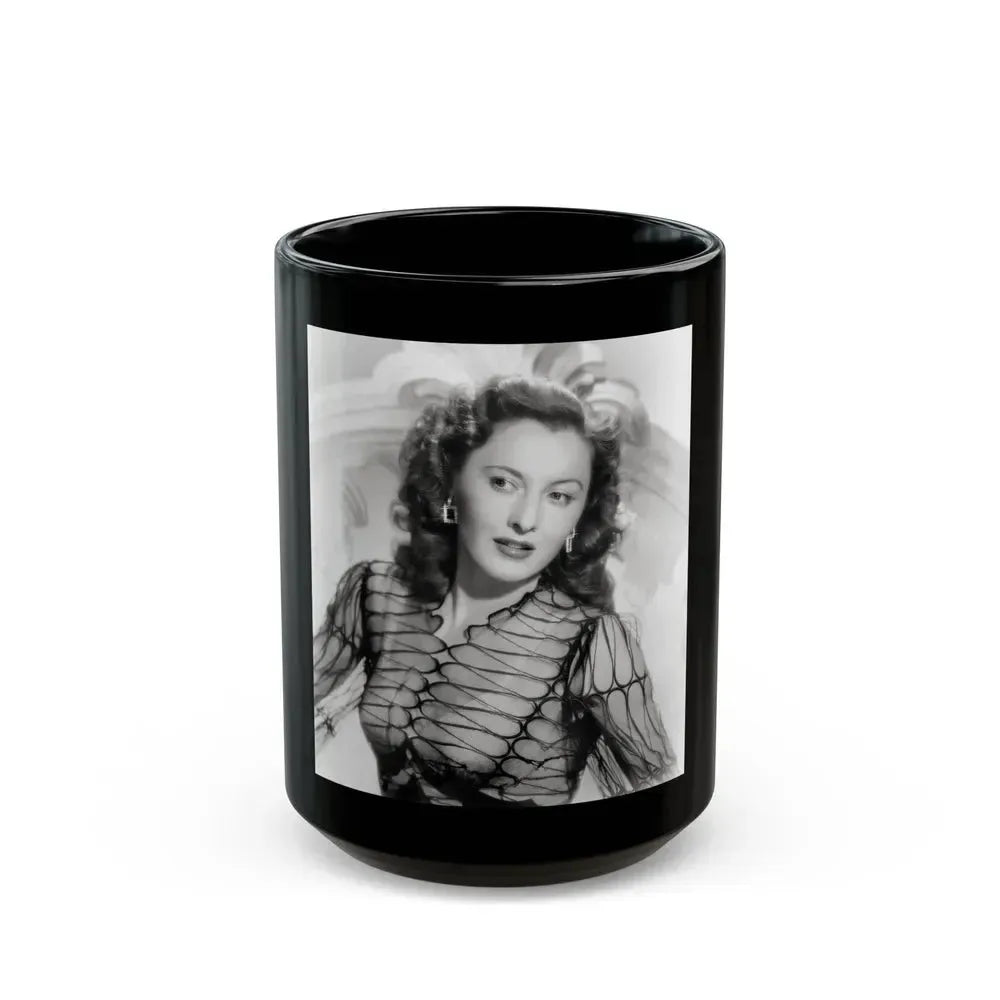 Barbara Stanwyck #209 (Vintage Female Icon) Black Coffee Mug 15oz - Go Mug Yourself