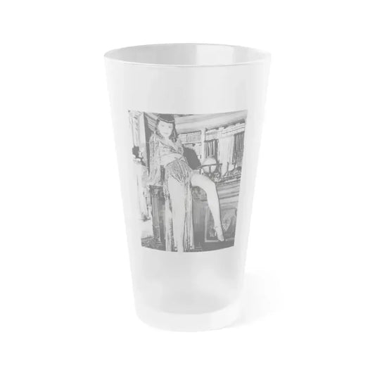 Barbara Stanwyck #219 (Vintage Female Icon) Frosted Pint Glass 16oz 16oz Frosted - Go Mug Yourself