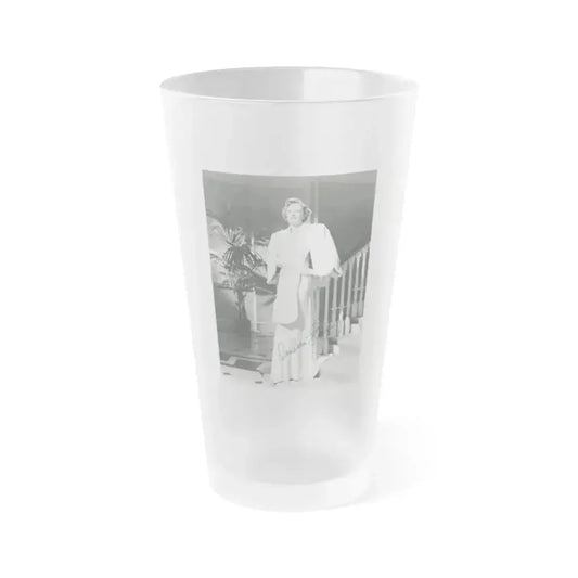 Barbara Stanwyck #48 (Vintage Female Icon) Frosted Pint Glass 16oz 16oz Frosted - Go Mug Yourself