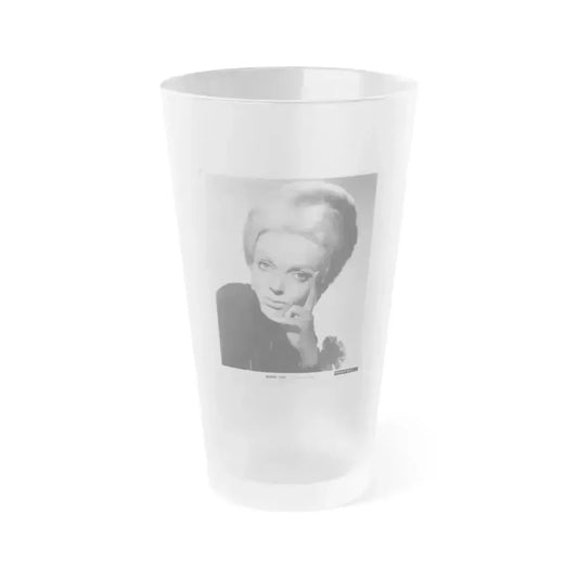 Barbara Steele #31 (Vintage Female Icon) Frosted Pint Glass 16oz 16oz Frosted - Go Mug Yourself