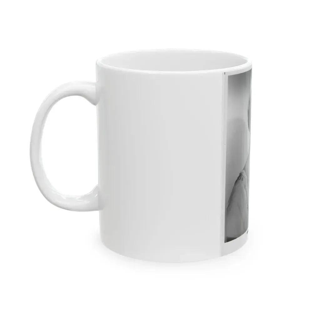 Barbara Steele #51 (Vintage Female Icon) White Coffee Mug - Go Mug Yourself