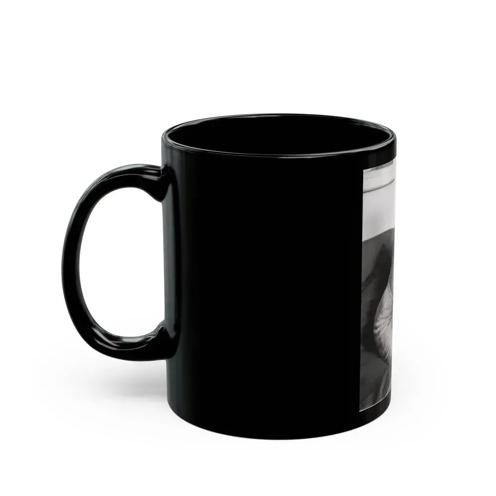 Barbara Steele #52 (Vintage Female Icon) Black Coffee Mug - Go Mug Yourself