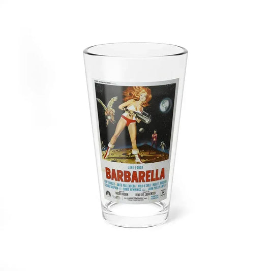 BARBARELLA (ITALIAN) 1968 Movie Poster - Pint Glass 16oz 16oz - Go Mug Yourself