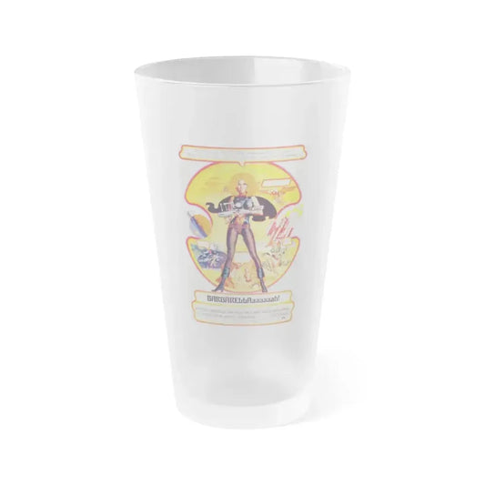 BARBARELLA (RE-RELEASE) 1968 Movie Poster - Frosted Pint Glass 16oz 16oz Frosted - Go Mug Yourself