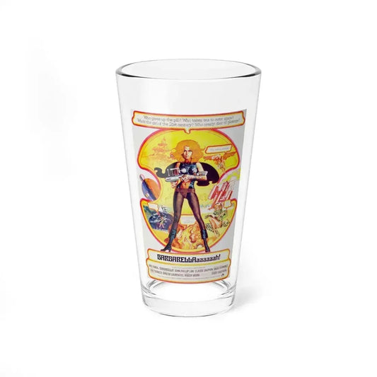 BARBARELLA (RE-RELEASE) 1968 Movie Poster - Pint Glass 16oz 16oz - Go Mug Yourself