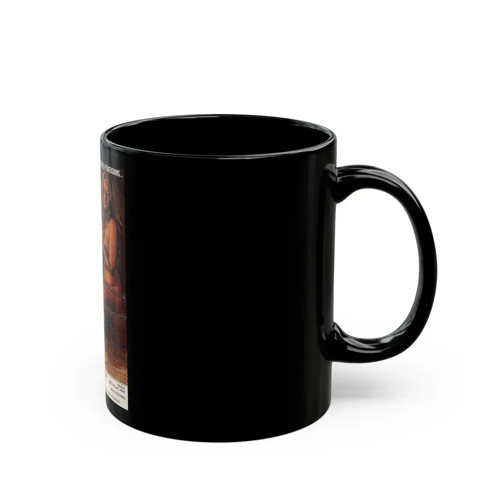 BARBED WIRE DOLLS 1976 Movie Poster - Black Coffee Mug - Go Mug Yourself