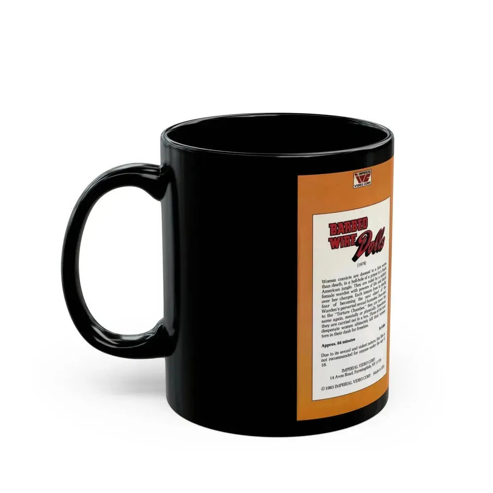 BARBED WIRE DOLLS (VHS COVER) - Black Coffee Mug - Go Mug Yourself