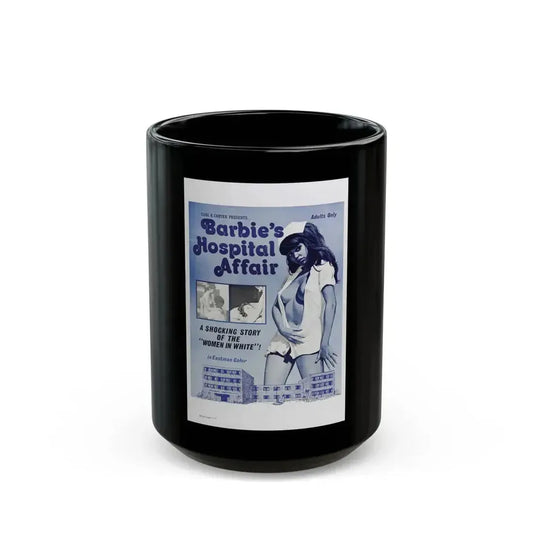 BARBIE'S HOSPITAL AFFAIR 1970 Movie Poster - Black Coffee Mug 15oz - Go Mug Yourself