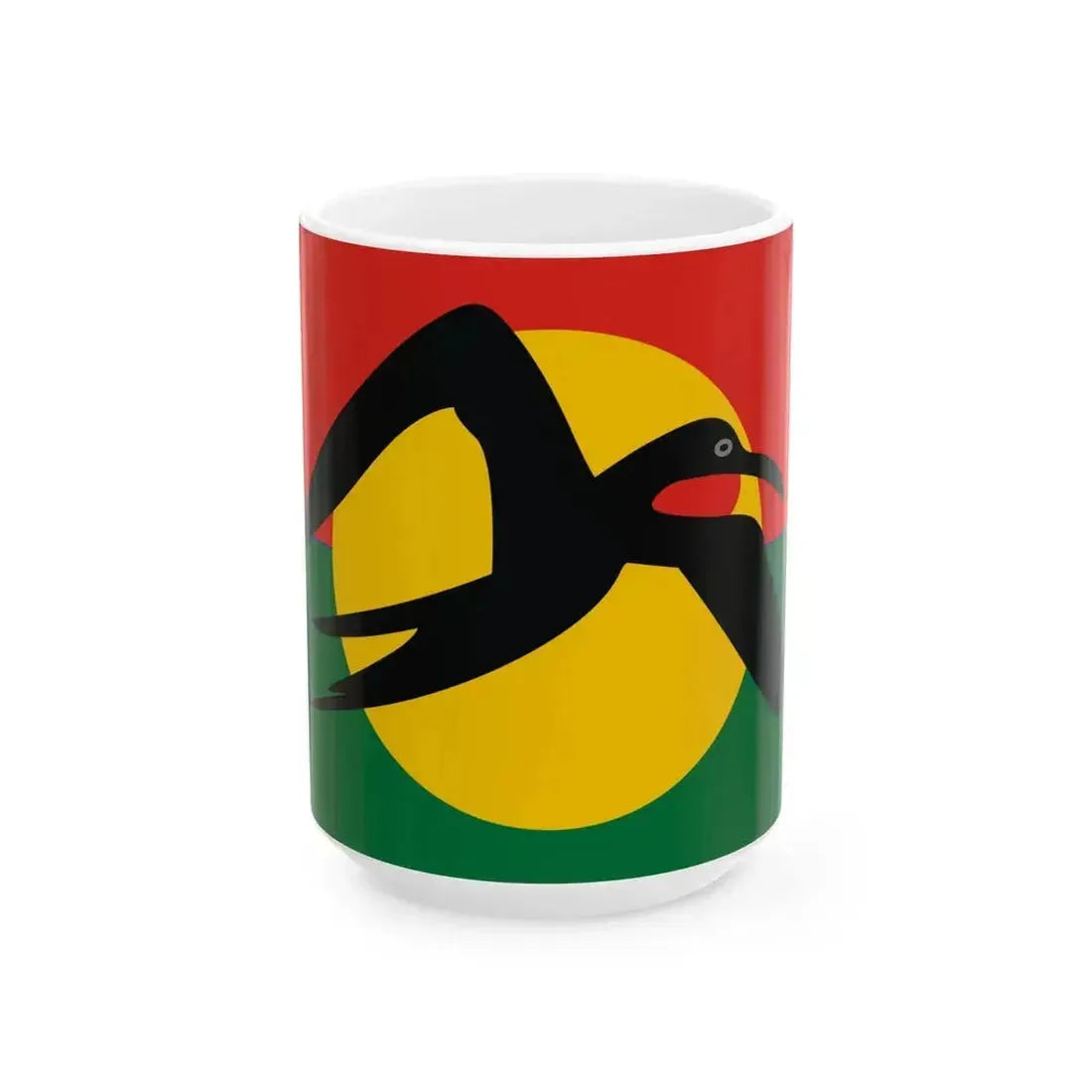 Barbuda Council Flag Old Reconstruction (Antigua and Barbuda) White Coffee Mug 15oz - Go Mug Yourself